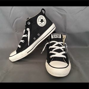 Dark Gray Mid-Top Slip-on Converse